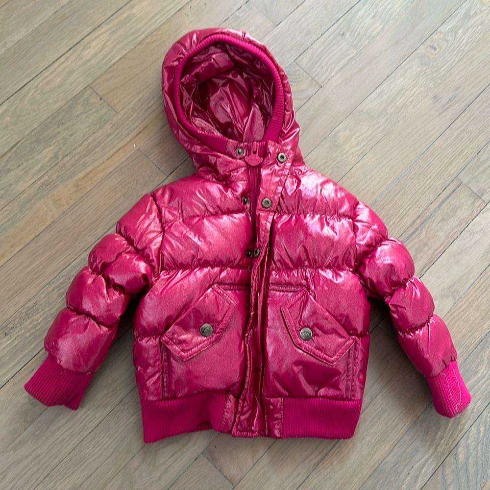 Appaman Mini Pink Sparkle Puffer Coat Size 12-18mo